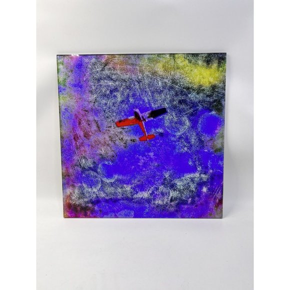 Robin Apple Other - Robin Apple Photography on Glass & Metal Airplane Soar Abstract Wall Art